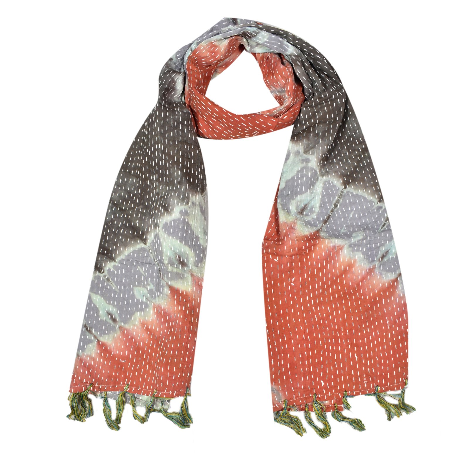 Cotton Kantha Scarves Colour Option 4