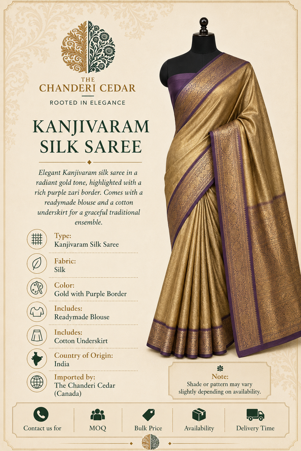 Kanjivaram Silk Saree Detail