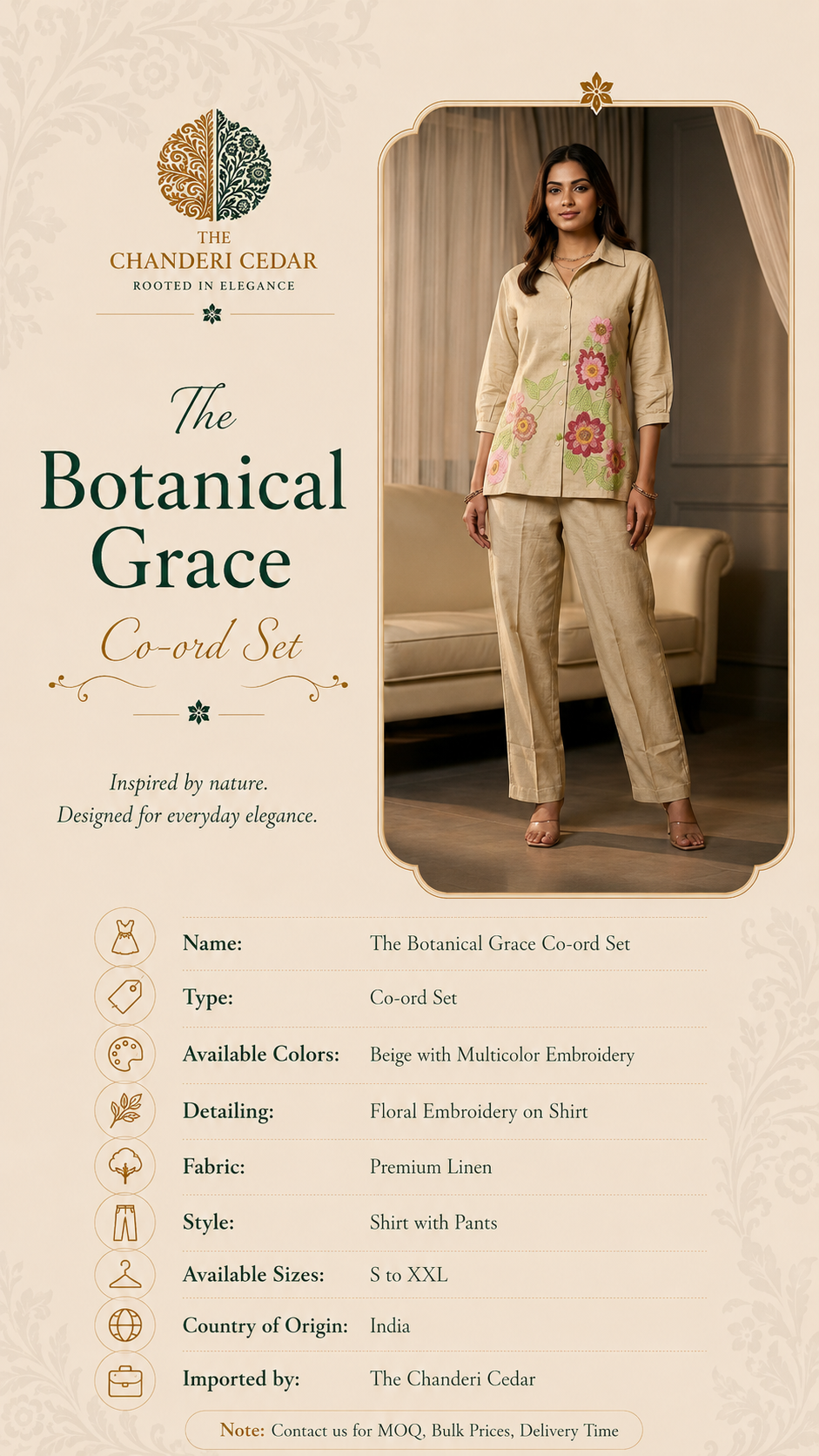 The Botanical Grace Set Detail
