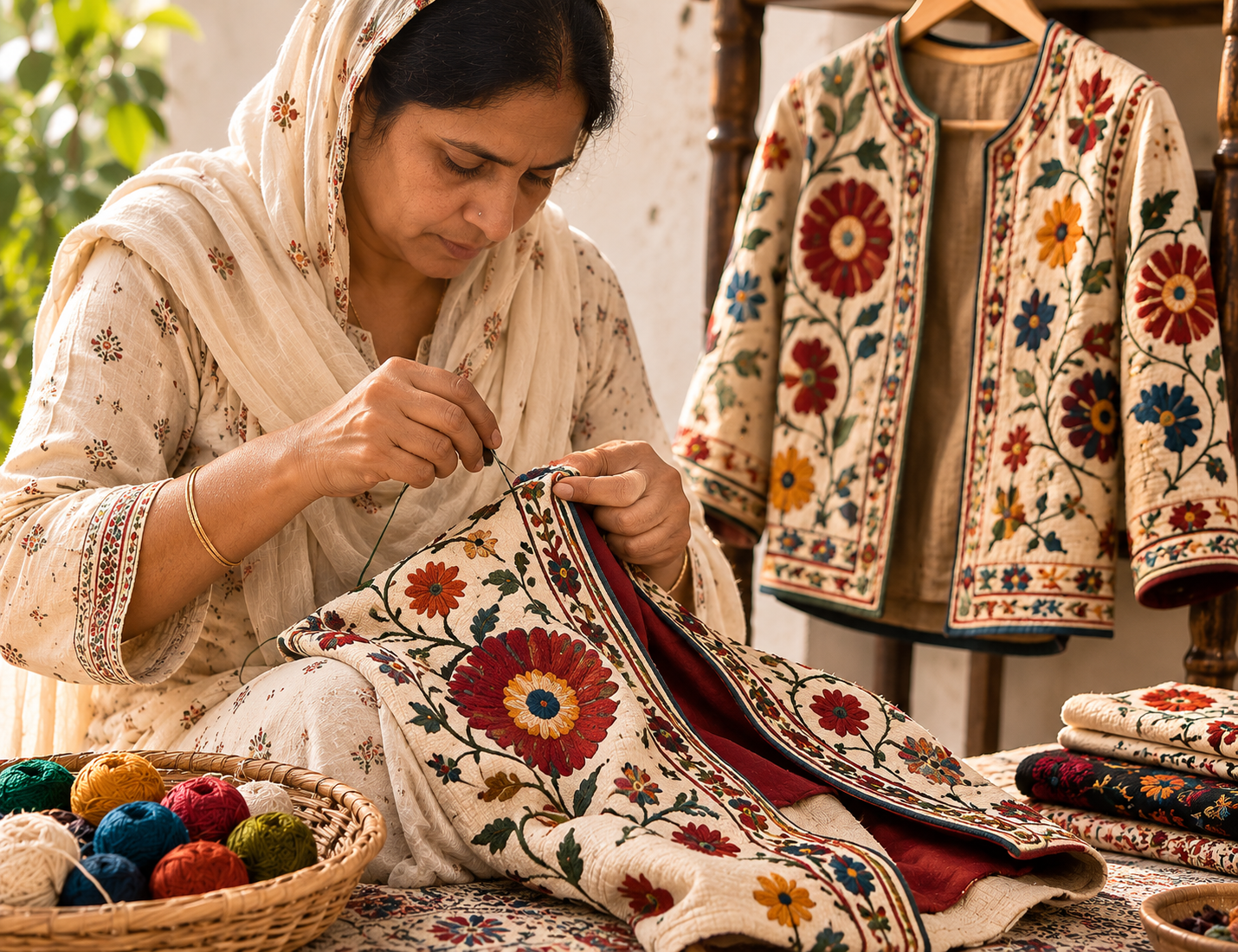 Handcrafted Suzani jacket
