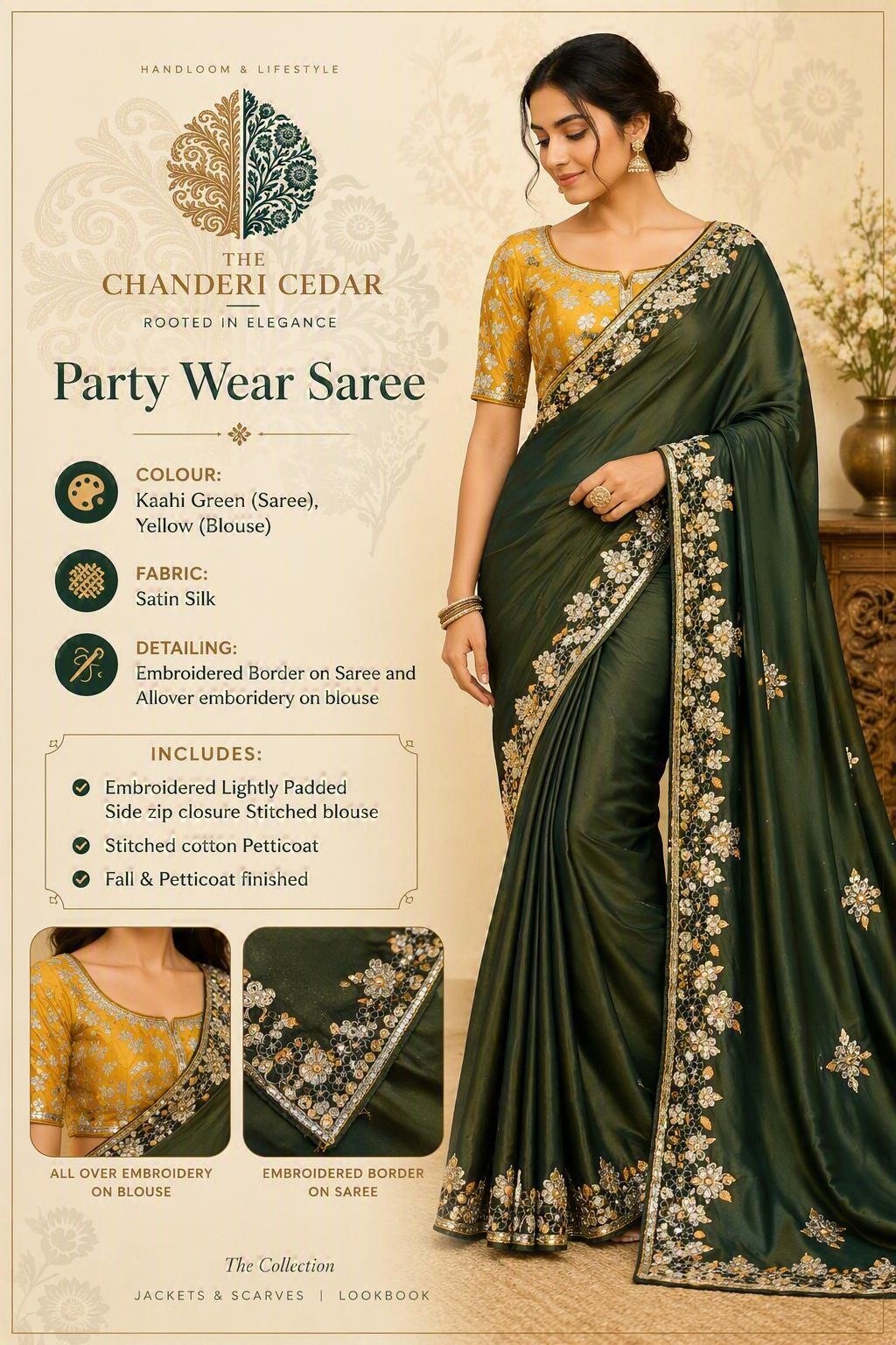 Party Wear Saree Colour Option 2