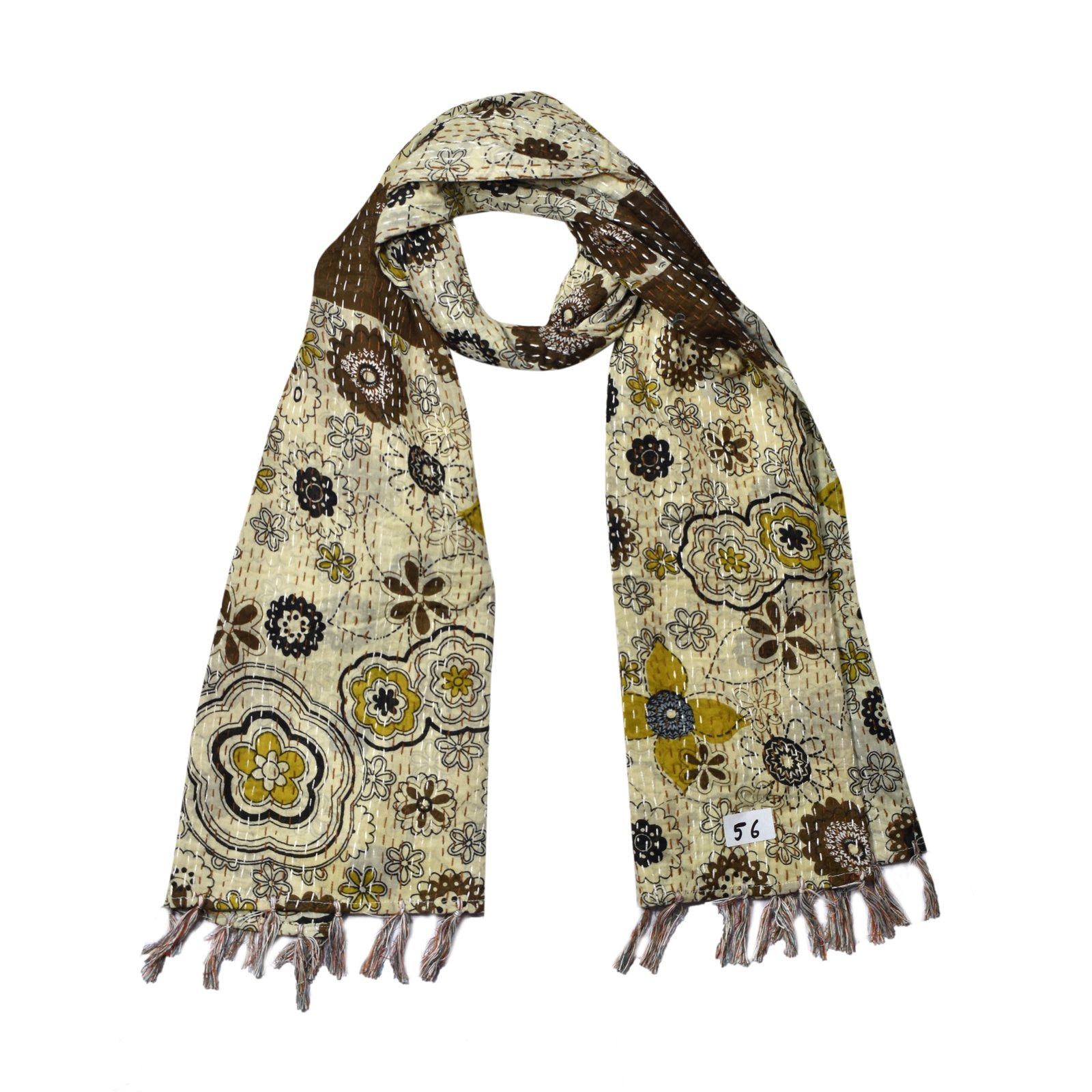 Cotton Kantha Scarves Colour Option 8
