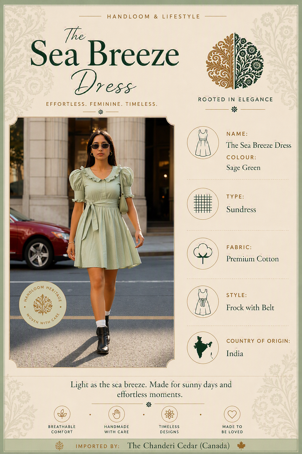 The Sea Breeze Dress Detail