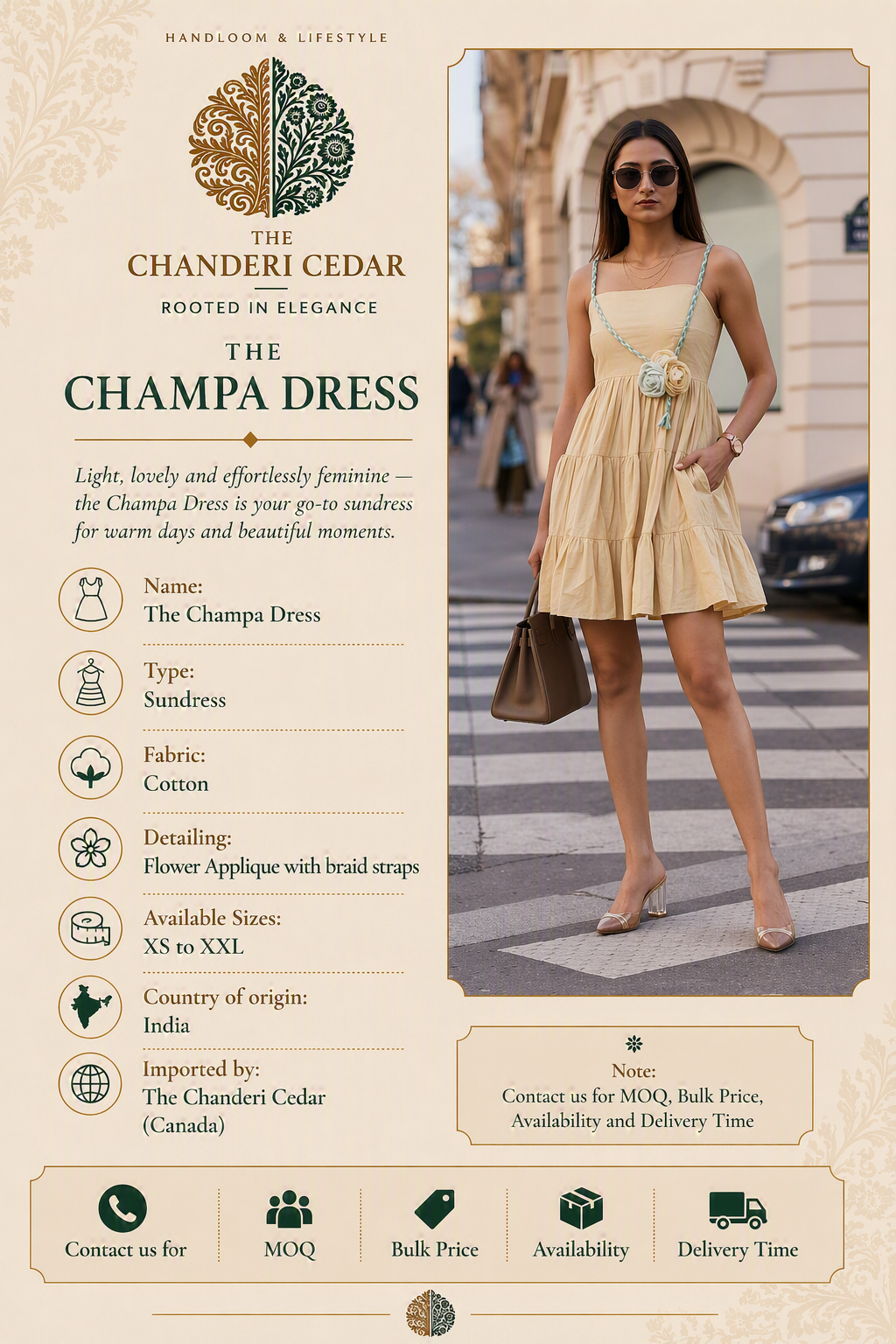 The Champa Dress Detail