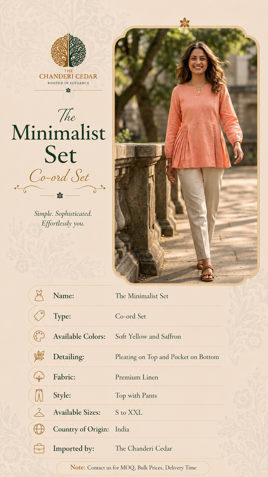 The Minimalist Co-ord Set Detail
