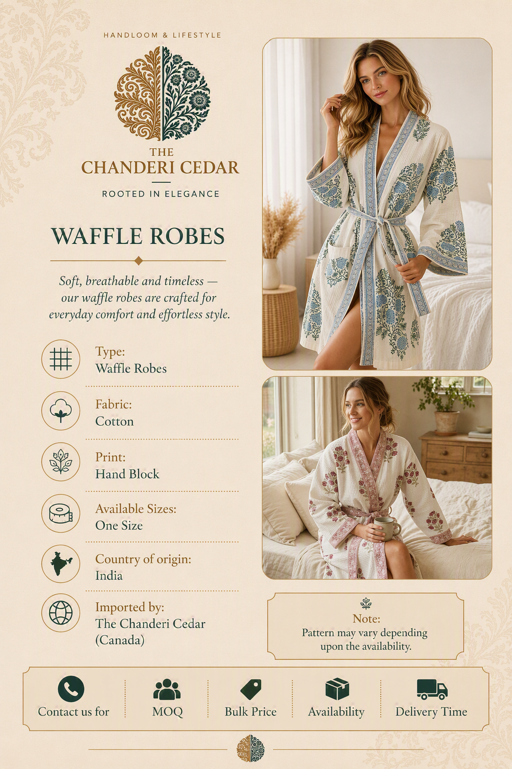 Waffle Robes Detail